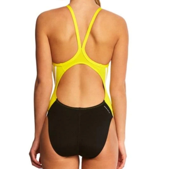 ADIDAS SOLID SPLICE VORTEX SWIMSUIT - Picture 3 of 6